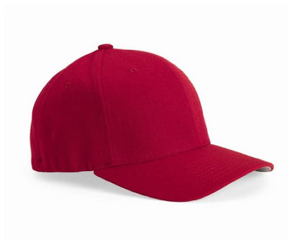 Pro-Formance Cap With Custom Embroidery by Flexfit - color: Red, size: Small-Medium