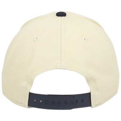 E BY ELIDAN New York Trucker Snapback Hat 3D Embroidered Baseball Cap - color: Cream Black