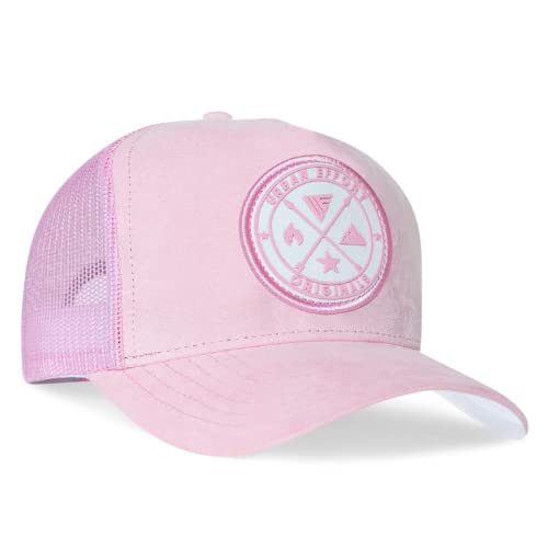 Urban Effort Trucker Hat for Men & Women, Mesh Back Baseball Cap, 5 Panel - color: Pink, style: Mesh Back