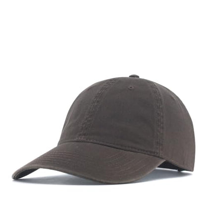 Classic Blank Dad Hat Cotton Adjustable Strap Baseball Cap - color: Brown