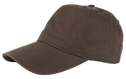 Gelante Cotton Twill Washed Unstructure Baseball Cap - Adjustable Blank Hat for Men Women - Wholesale Bulk Lot of 6 Pack - color: Solid Brown