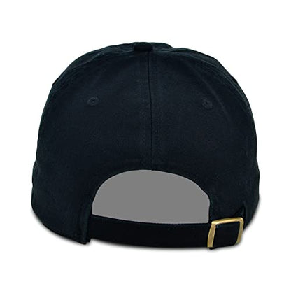 Lids Blank Baseline Dad Adjustable Strapback Hat - color: Black