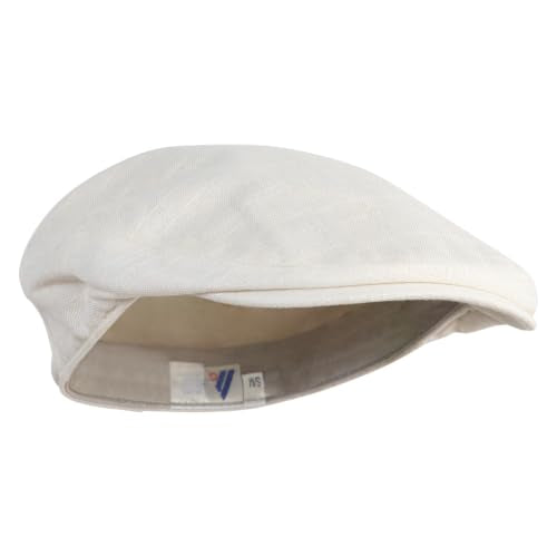 e4Hats.com Men's Linen Summer Ivy Cap - color: Beige, size: Medium-Large
