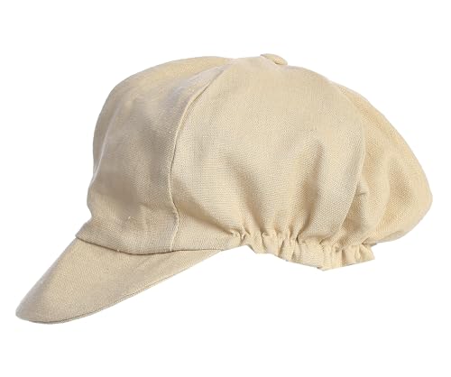 Made in USA - Baby Boy Newsboy Cap, Toddler Newsboy Hats for Boys, Scally Caps for Boys, Boys Page Boy Caps - color: Khaki, size: 3T