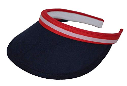 Nayt Women's Cotton Clip On Visor - color: Navy Blue