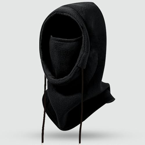 Cold Weather Microfleece Balaclava Hat Winter Warm Face Mask for Women Men Thermal Hooded Cover Medium