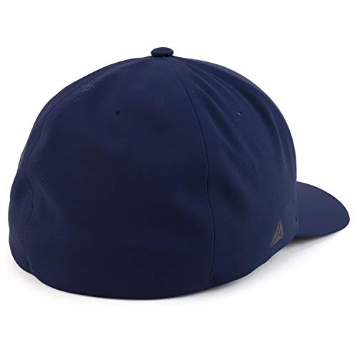 Armycrew XXL Oversize Sweat Free Stain Block Structured Flex Fitted Baseball Cap - color: Navy