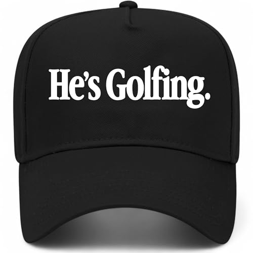 He's Golfing Hat - color: Black