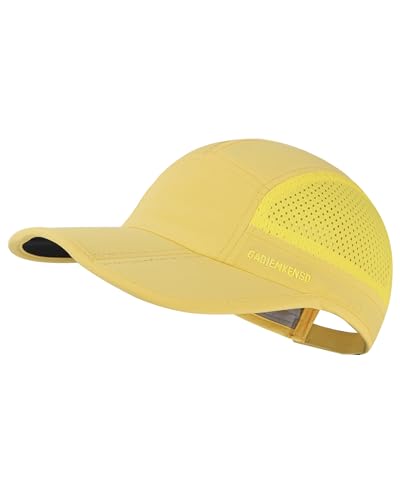 GADIEMKENSD Mens Folding Outdoor Hat Long Brim UPF 50+ Sun Protection - color: Folding Yellowish