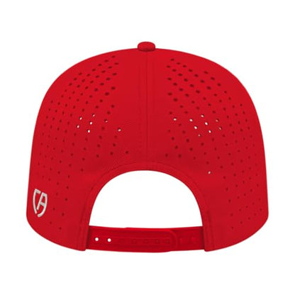 Cap America i8533 Flexfit 110 Performance 6-Panel Adjustable Snapback Cap - color: Red