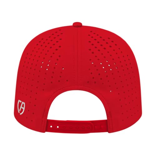 Cap America i8533 Flexfit 110 Performance 6-Panel Adjustable Snapback Cap - color: Red