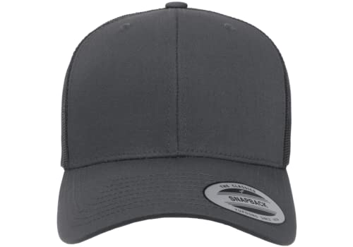 L2K Classics Plain Trucker Mesh Cap Baseball Cap - Mens Hats Trucker Hats for Men - color: Charcoal