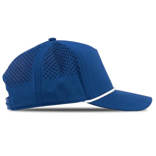 Branded Bills Bare Curved 5 Panel Rope Hat for Men - color: Royal Blue