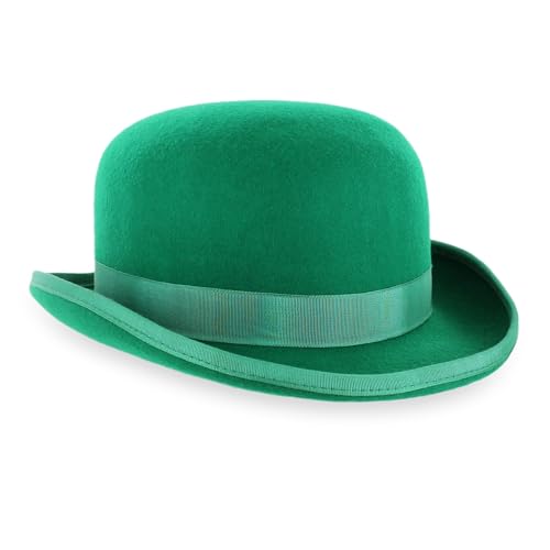 Hats in the Belfry NEW Tammany Bowler Black, Grey, Navy, Brown, Pearl - color: Green, size: Medium