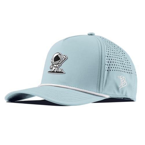 Branded Bills Moon Shot Curved 5 Panel Rope Hat for Men - color: Sky Blue