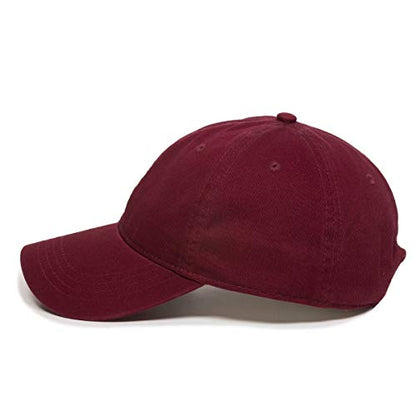 Pigeon Baseball Cap Embroidered Cotton Adjustable Dad Hat - color: Burgundy