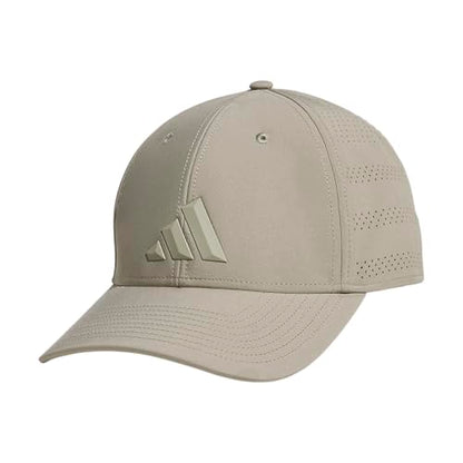 adidas Men's Gameday Stretch Fit Hat - color: Silver Pebble Grey/Feather Grey/5, size: Small-Medium