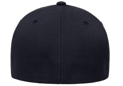 Flexfit 6100NU Tri-Layer Seamless Baseball Cap Bundle w/Cap Catcher - color: Dark Navy, size: Small-Medium