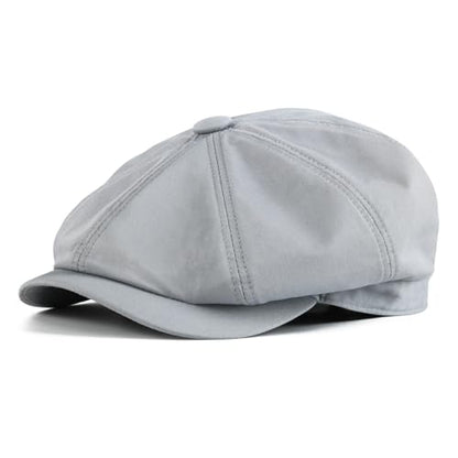 Toddler 8 Panel Cotton Newsboy Cap - color: Light Grey, size: 2-3T