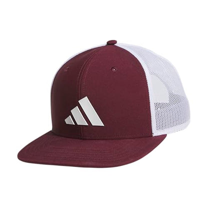 adidas Men's Trucker Hat - color: Maroon/White