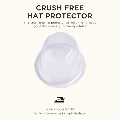 BABEYOND 1920s Fedora Hat for Men Gatsby Wide Brim Hat Felt Panama Cap - color: Bu/White-bl