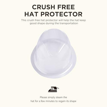 BABEYOND 1920s Fedora Hat for Men Gatsby Wide Brim Hat Felt Panama Cap - color: Bl/White-bl