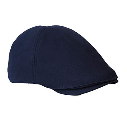 WITHMOONS Flat Cap Cabbie Hat Gatsby Golf Ivy Irish Newsboy Cotton SL31218 - color: Navy