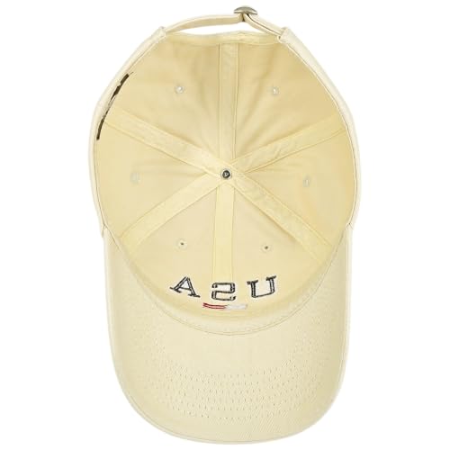 E BY ELIDAN USA Hat, Embroidered American Flag Baseball Cap for Men Women - color: Cream