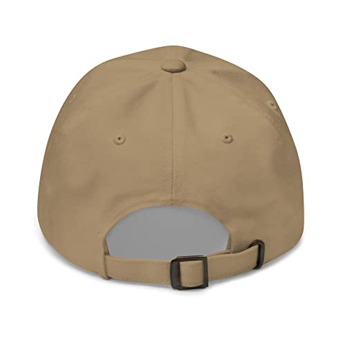 NX Feral Embroidered Curved Bill Cap Relaxed Fit Low Crown Adjustable Dad Hat - color: Khaki