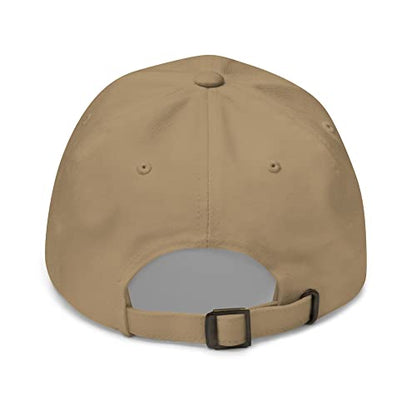 NX Feral Embroidered Curved Bill Cap Relaxed Fit Low Crown Adjustable Dad Hat - color: Khaki