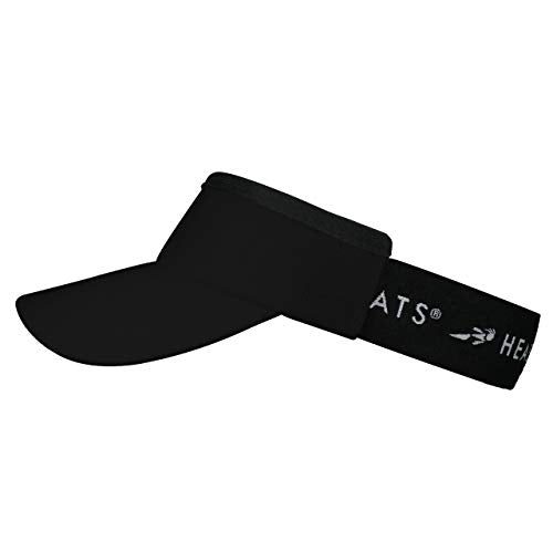 Headsweats Unisex Adult Lightweight Performance Running Reflective Visor - color: Black