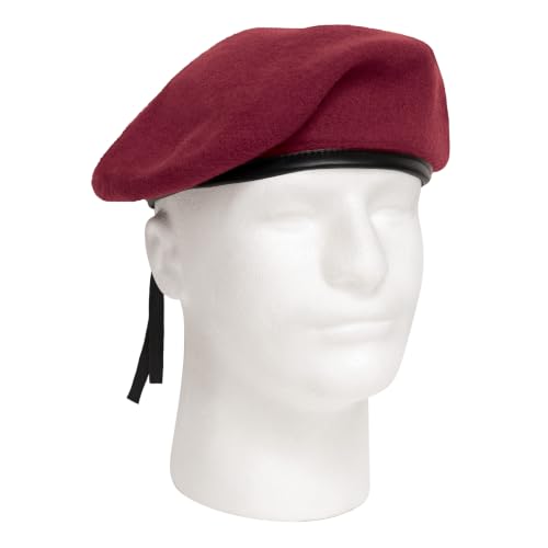 Rothco G.I. Style Wool Beret - Versatile Colors for Everyday Wear - color: Maroon, size: 7