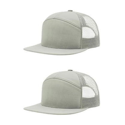 Richardson 168 Hi-Pro 7 Panel Adjustable Snapback Trucker Mesh Back Cap - color: Quarry