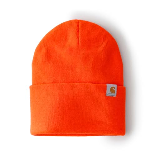 Carhartt Men's Knit Cuffed Beanie 104597 - color: Brite Orange