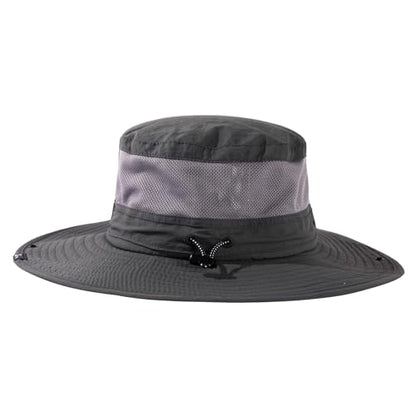 TOP-EX Wide Brim Bucket Sun Hat for Men & Women, Quick-Dry Boonie Hat, Mesh - color: Dark Gray, size: X-Large-XX-Large