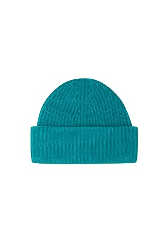 Style Republic Women’s Chunky Knit Beanie, 100% Pure Cashmere Cap, Soft & Stretchy, Warm Hat for Autumn, Winter, Spring - color: Turquoise