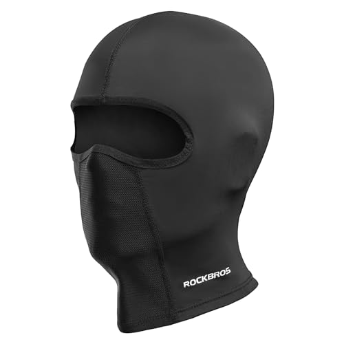 ROCKBROS Balaclava Face Mask Men Women Breathable Windproof Summer Cooling - color: Black 2