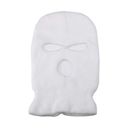 3-Hole Ski Face Mask Balaclava for Men and Women,Set of 2 - color: White