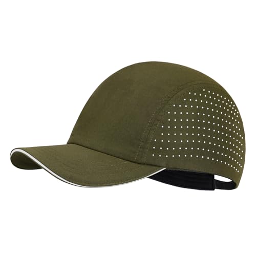 Oversize XXL Running Hat Men Women Quick Dry Baseball Caps Cooling Breathable Mesh Hat for Big Heads Dry Fit Hats for Workout - color: Olive, size: Medium-Large
