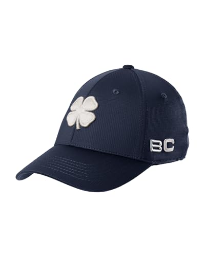 Black Clover Unisex Fitted Cap Golf Hat - color: Iron X Orca (Navy/Silver), size: Small-Medium