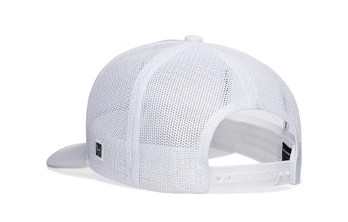HAKA American Flag Hat | USA Mesh Trucker Snapback Comfort Baseball Cap - color: White, style: American Flag