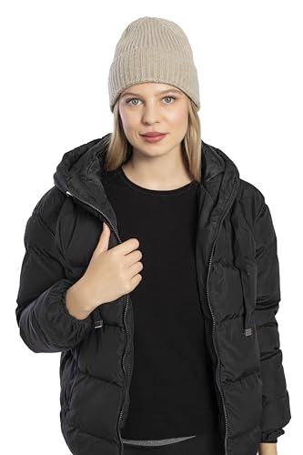 Seamless Beanie Cap, Acrylic Unisex Winter Beanie - color: Khaki