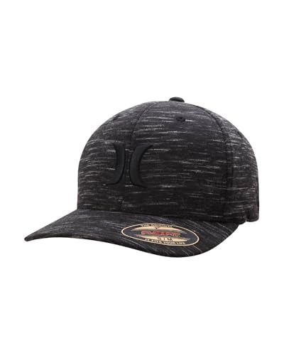 Hurley Mens Baseball Cap Moisture-Wicking Textured Fitted Baseball Hat