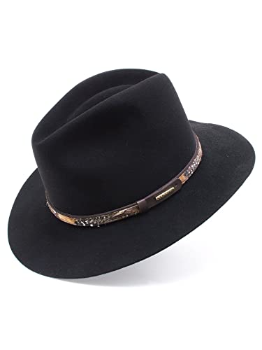 Stetson Men's Jackson Fur Blend Outdoor Hat - color: Black, size: Medium