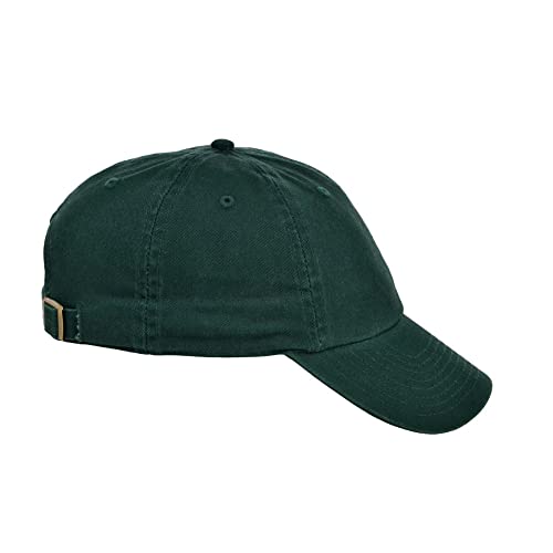 Lids Blank Baseline Dad Adjustable Strapback Hat - color: Dark Green