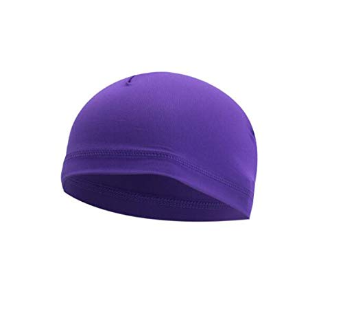 Helmet Skull Caps Sport Cycling Sweat Wicking Helmet Liner Quick Dry Running Hat for Men and Women - color: Purple