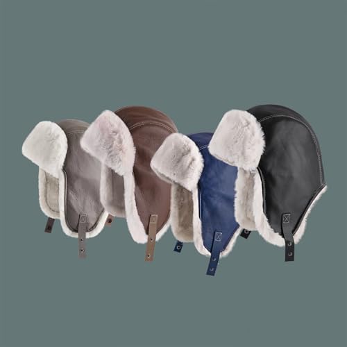 Lifup Trapper Hat for Men Aviator Hat with Goggles Hunting Cap - color: Blue