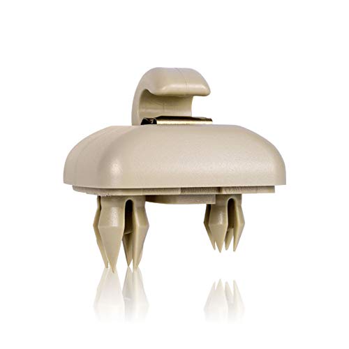 runmade Interior Sun Visor Hook Clip Bracket Replacement for Audi A1 A3 A4 A5 Q3 Q5 Dark Beige 8E0 857 562 - color: Beige