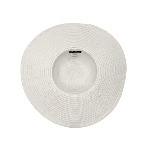 Panama Jack Women's Sun Hats - Paper Braid Straw, Assorted Styles - color: White Big Brim Hat