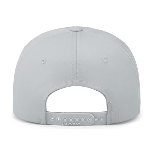 Pacific Headwear Unisex Adult Pacific Headwear Hybrid Snapback Dad Cap - color: Silver